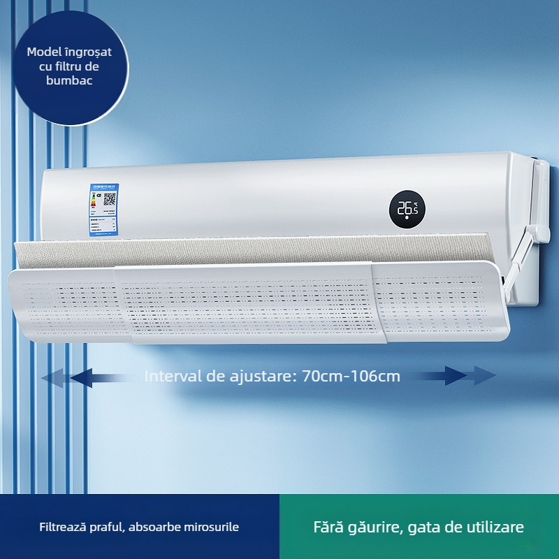 Deflector de vânt retractabil pentru aer condiționat, paravan anti-vânt direct, deflector de vânt pentru aer condiționat, deflector de vânt pentru purificare, en-gros