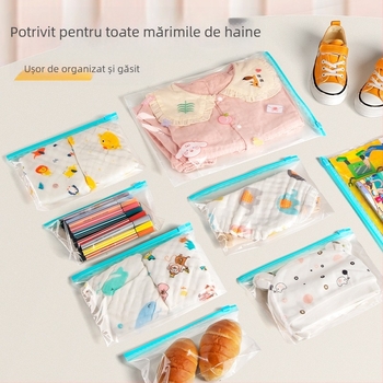 Geantă de depozitare a hainelor pentru copii, haine de grădiniță, depozitare a alimentelor, geantă de ambalare rezistentă la praf, geantă de călătorie