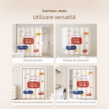 Perdea de duș pentru baie, impermeabilă și rezistentă la mucegai, pânză pentru baie, despărțitoare de toaletă, perdea de apă, perdea de baie de înaltă calitate