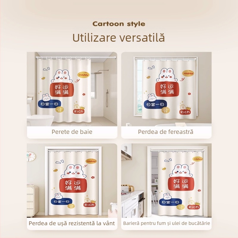 Perdea de duș pentru baie, impermeabilă și rezistentă la mucegai, pânză pentru baie, despărțitoare de toaletă, perdea de apă, perdea de baie de înaltă calitate