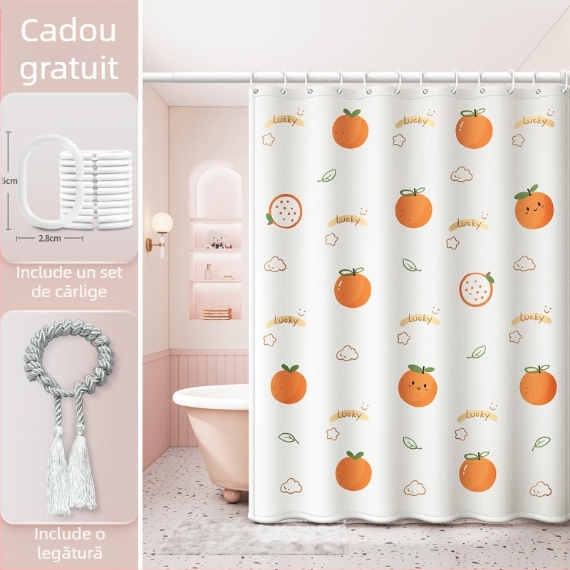 Perdea de duș pentru baie, impermeabilă și rezistentă la mucegai, pânză pentru baie, despărțitoare de toaletă, perdea de apă, perdea de baie de înaltă calitate