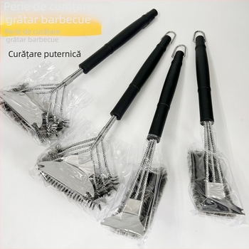Perie de curățare a grătarului BBQ, perie de sârmă, îndepărtarea murdăriei, perie de curățare a plasei de grătar, instrument de curățare a grătarului cu bile de sârmă