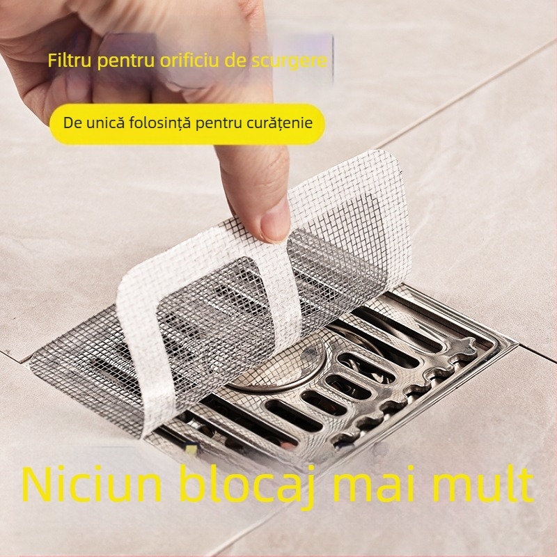 Pastă de sifon pentru podea, de unică folosință, autoadezivă, cu cuvântul câmp, anti-colmatare, rezistentă la insecte, pentru baie, filtru de chiuvetă de bucătărie
