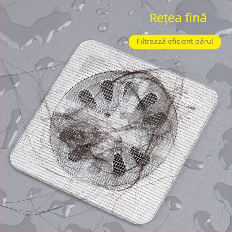 Pastă de sifon pentru podea, de unică folosință, autoadezivă, cu cuvântul câmp, anti-colmatare, rezistentă la insecte, pentru baie, filtru de chiuvetă de bucătărie