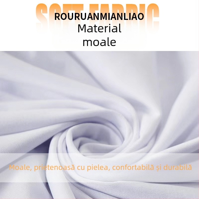 Husă de scaun Cross-Border Hotel, albă, înfășurată în picioare, din mătase lapte, elastică, îngroșată, pentru conferințe, hotel, nunți, husă specială pentru scaun