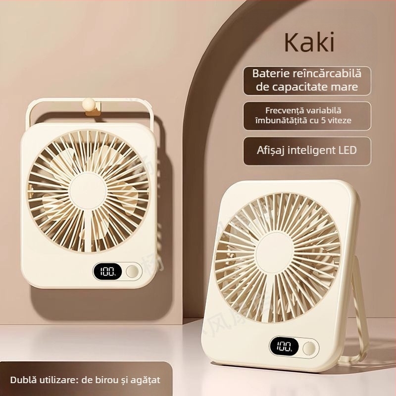 Ventilator de birou silențios pentru birou, ventilator de răcire pentru birou, mic ventilator de birou cu încărcare USB în aer liber, ventilator de birou silențios pentru birou, birou, dormitor, răcire