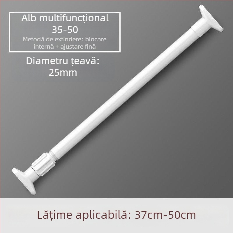 Tijă telescopică pentru agățat haine, tijă de uscare a hainelor, tijă transversală pentru suport de haine, tijă dreaptă contractibilă, tijă telescopică pentru dulap