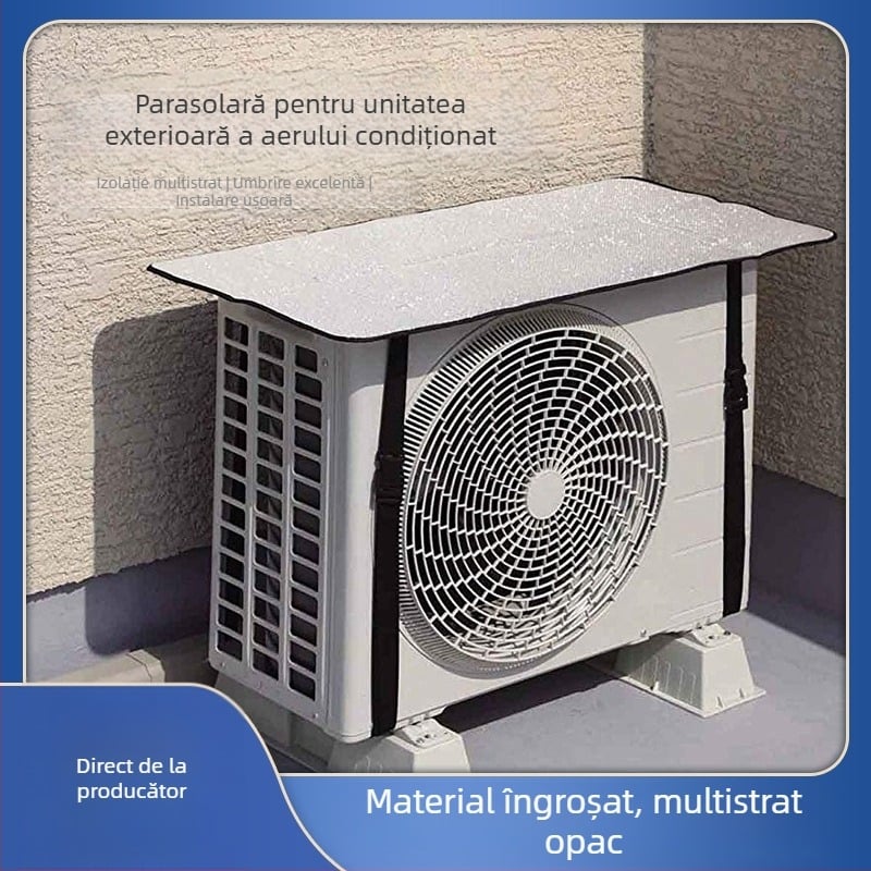 Material exterior pentru aer condiționat en-gros, husă exterioară pentru aer condiționat, protecție împotriva ploii, husă exterioară pentru aer condiționat, folie de aluminiu impermeabilă, husă pentru aer condiționat, parasolar, husă pentru aer condiționat