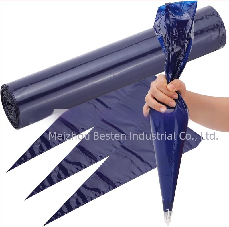 Pungă de patiserie albastră Amazon, 50 de bucăți, 25 * 52 cm, de unică folosință, pentru cremă îngroșată
