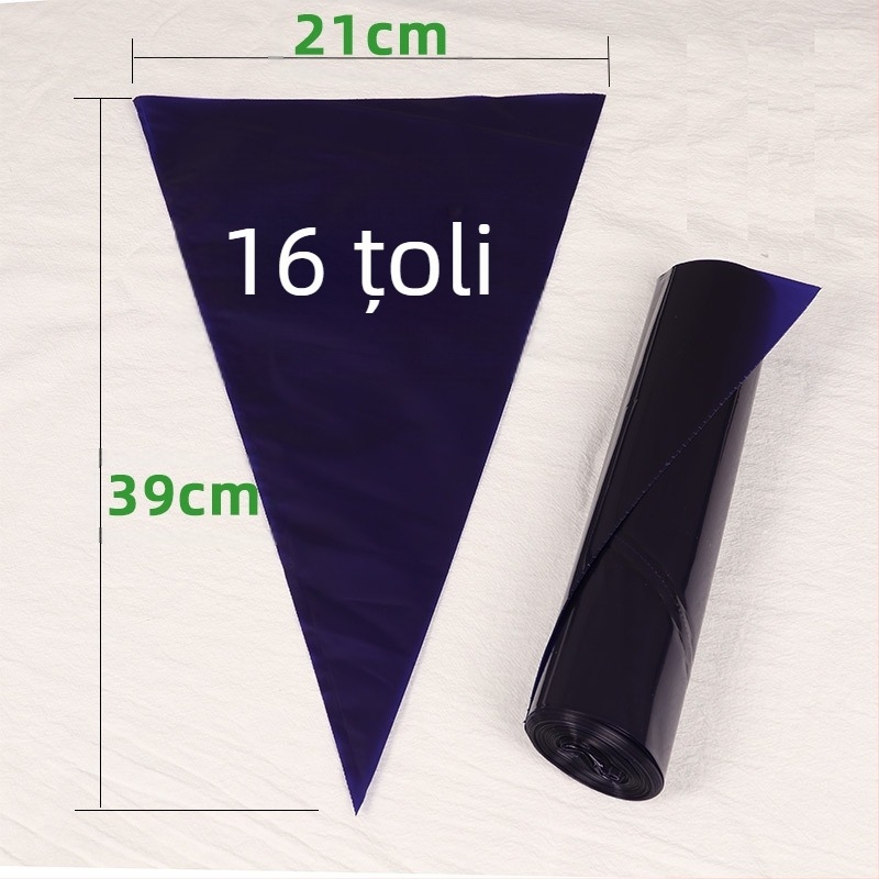 Pungă de patiserie albastră Amazon, 50 de bucăți, 25 * 52 cm, de unică folosință, pentru cremă îngroșată