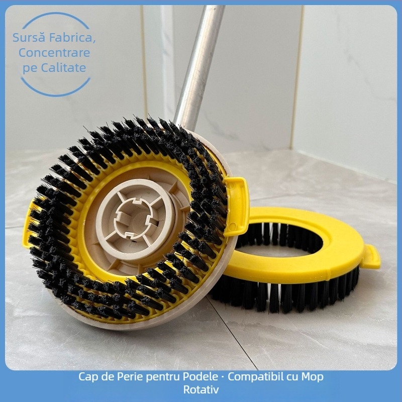 Perie de mop universală rotundă pentru înlocuirea capului de mop, perie de podea de uz casnic, accesorii pentru mop, perie de curățare, cap de mop rotativ