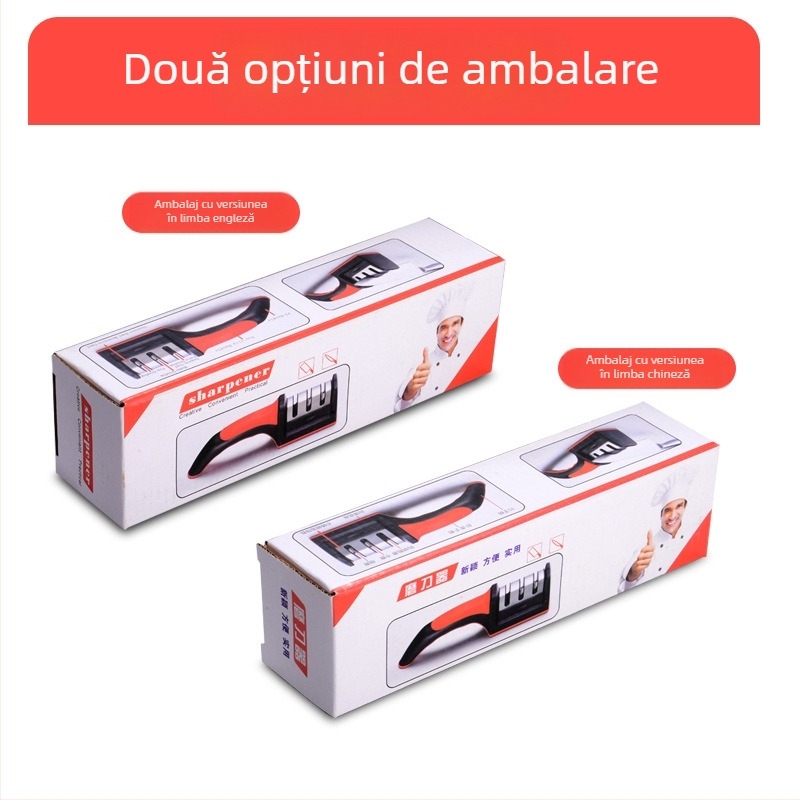 Ascuțitoare de cuțite nouă, multifuncțională, de uz casnic, Emery, piatră de ascuțit fină, foarfece de cuțit de bucătărie, instrumente de tăiere en-gros