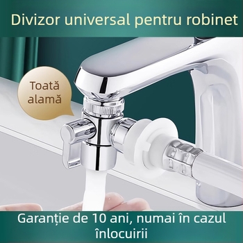 Robinet unu-la-doi conector bucătărie lavoar mașină de spălat țeavă de admisie a apei port de conectare distribuitor de apă poate fi folosit de mii de flori