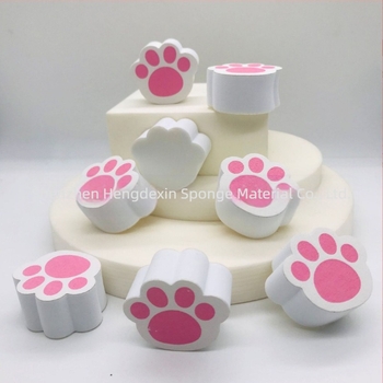 Burete oglindă roz cu gheare de pisică, burete oglindă din sticlă, ștergător magic, ștergere lavoar baie, ștergere adsorbție