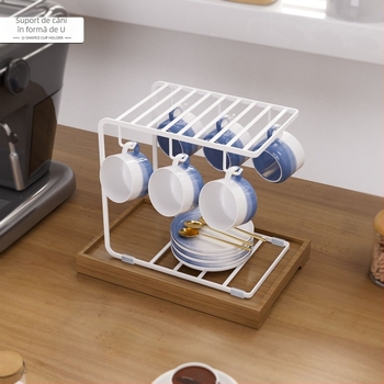Dublu strat creativ ceașcă scurgere raft creativ de uz casnic ceașcă de cafea umeraș cană sticlă depozitare raft rack depozitare raft