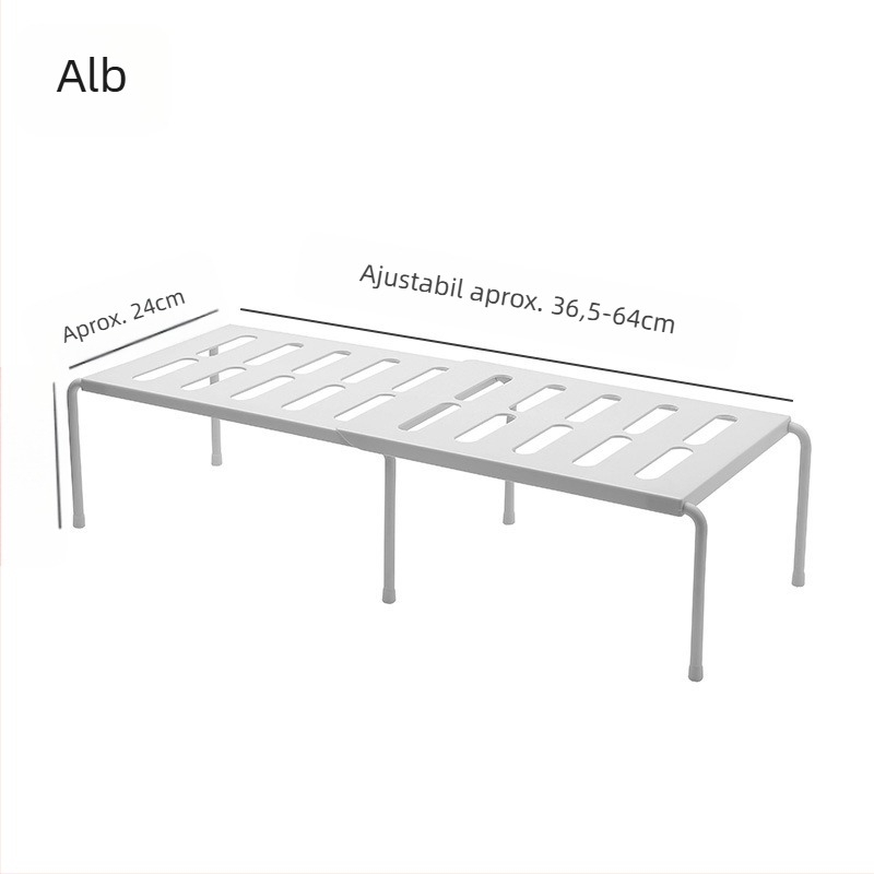 Raft de depozitare telescopic multifuncțional pentru consumabile de bucătărie, rack pentru condimente, ustensile de bucătărie de uz casnic, rack de depozitare pentru dulap, rack stratificat pentru oale