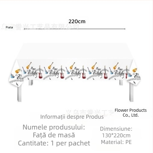 Față de masă de festival Amazon în stoc, față de masă de unică folosință din PE, Ziua Îndrăgostiților, petrecere irlandeză de Ziua Sfântului Patrick