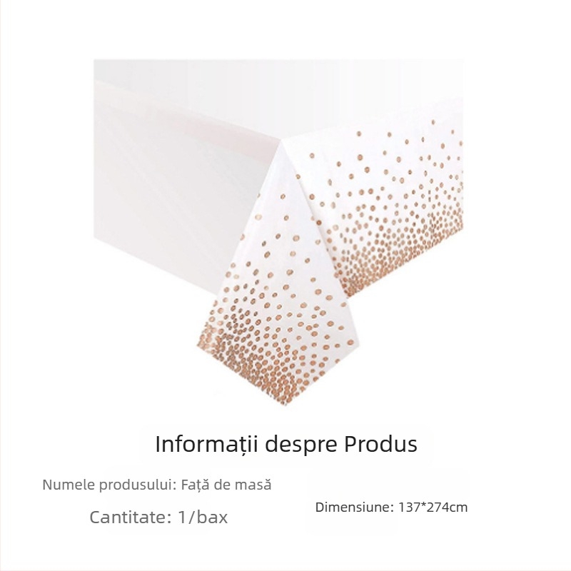 Față de masă de festival Amazon în stoc, față de masă de unică folosință din PE, Ziua Îndrăgostiților, petrecere irlandeză de Ziua Sfântului Patrick