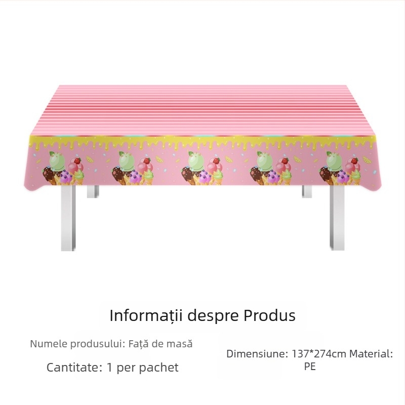 Față de masă de festival Amazon în stoc, față de masă de unică folosință din PE, Ziua Îndrăgostiților, petrecere irlandeză de Ziua Sfântului Patrick