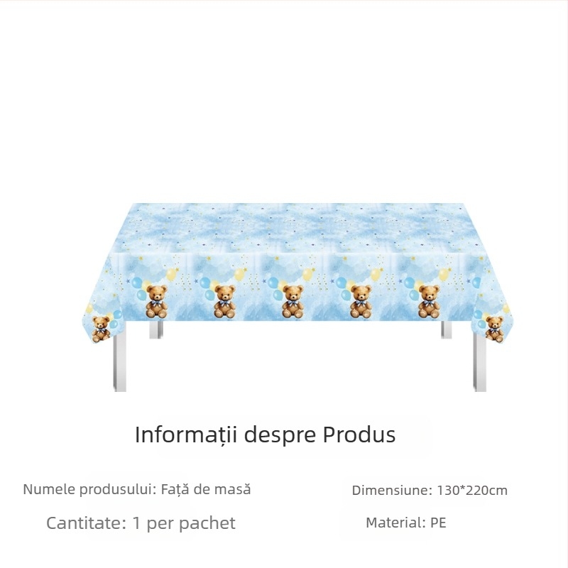 Față de masă de festival Amazon în stoc, față de masă de unică folosință din PE, Ziua Îndrăgostiților, petrecere irlandeză de Ziua Sfântului Patrick