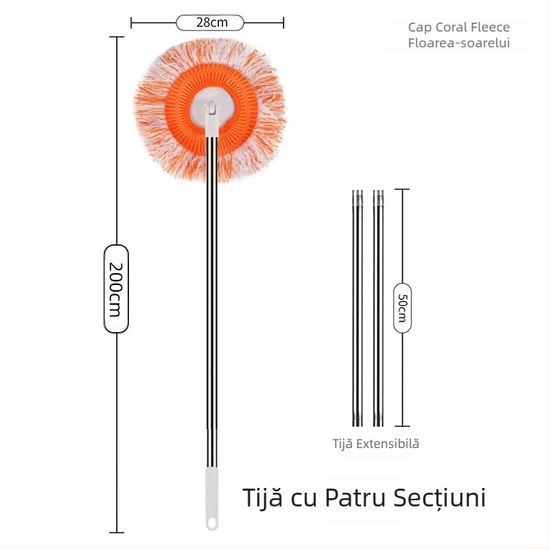 Mop de floarea-soarelui, lavetă, mop de praf, spălătorie auto, mop de tavan, îndepărtarea prafului de perete
