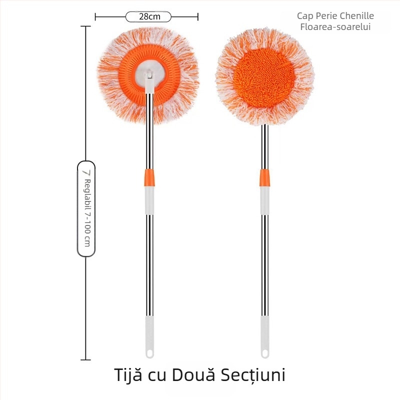 Mop de floarea-soarelui, lavetă, mop de praf, spălătorie auto, mop de tavan, îndepărtarea prafului de perete