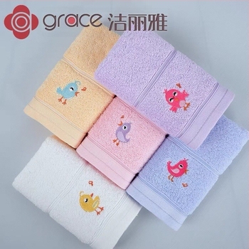 Prosop Jialiya pentru copii, desene animate, bumbac pur, moale și confortabil, prosop mic din bumbac, prosop pătrat mic, en-gros