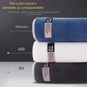 Prosop de mână mare pentru bărbați, rezistent la murdărie și păr, din fleece coral, super absorbant, stil gentleman