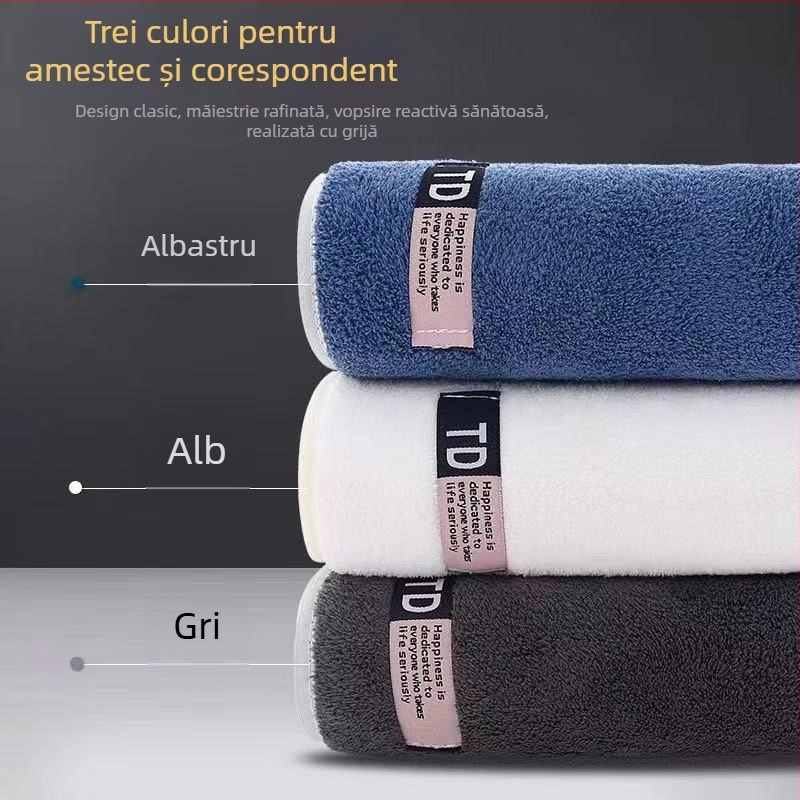 Prosop de mână mare pentru bărbați, rezistent la murdărie și păr, din fleece coral, super absorbant, stil gentleman