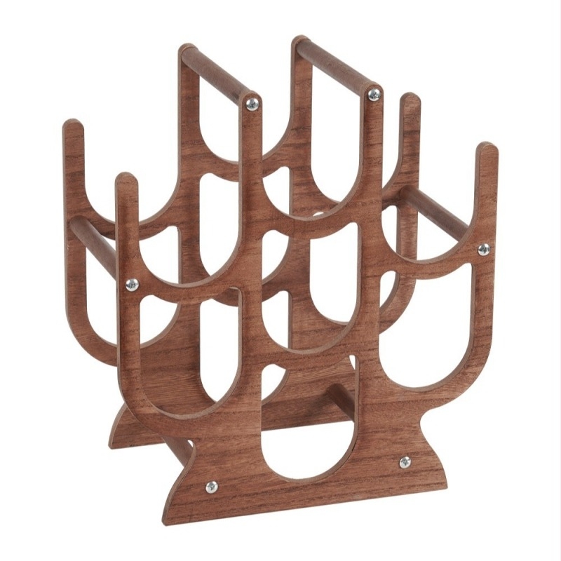 Suport nou pentru vin roșu cu 7 găuri, înclinat, multistrat, pentru uz casnic, din lemn, pentru bar, restaurant, ornamente verticale, depozitare raft pentru vin