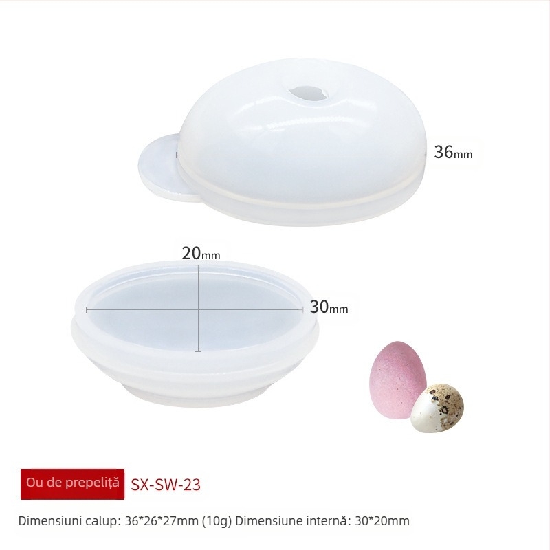 Mucegai din silicon Amazon Explosions pentru ouă de Paște, formă de ouă franceze, formă de floare, tort, mousse, mucegai, ou de pasăre