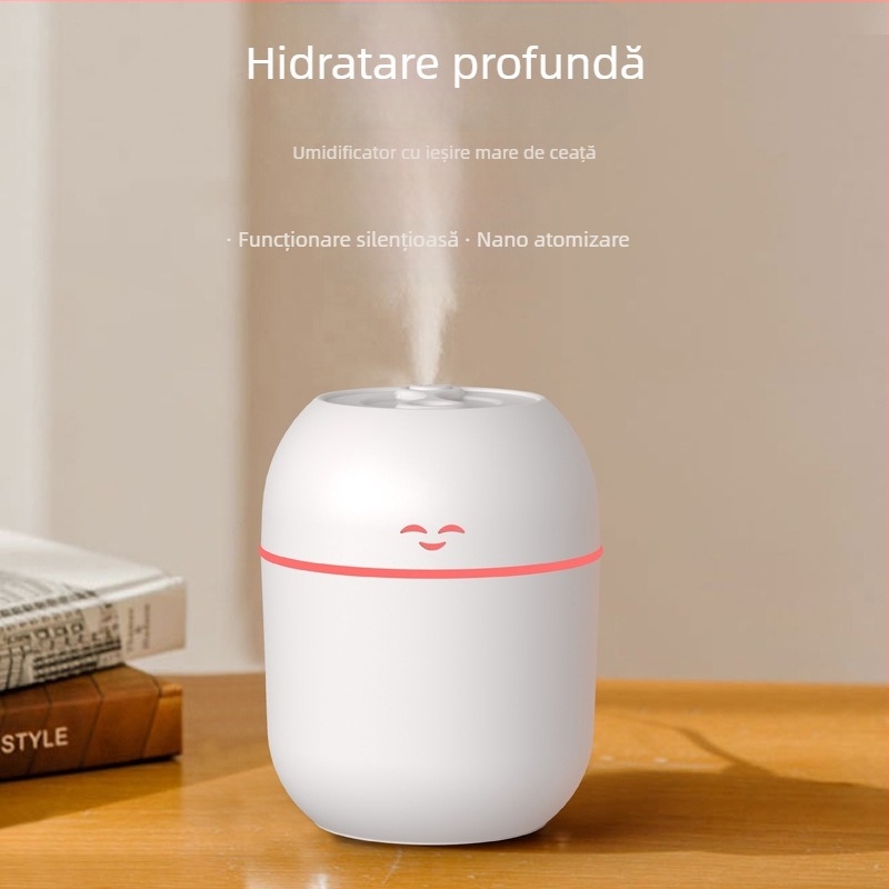 Umidificator mini pentru dormitor, USB, portabil pentru mașină, mut, mic umidificator pentru aromaterapie, cadou ODM, en-gros
