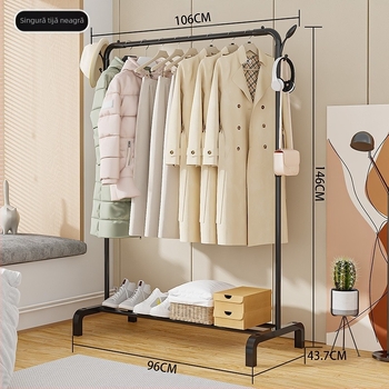 Suport simplu de depozitare pentru haine, podea, dormitor, living, suport simplu pentru haine, balcon vertical, uscător de haine, en-gros