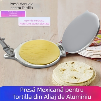 Presă de piele pentru găluște, aliaj de aluminiu, presată manual, tăiței mexicani, presă manuală pentru aluat de porumb, mașină de modelat tort, presă pentru tort