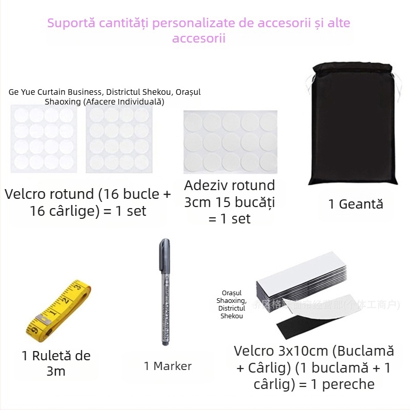 Perdele portabile de călătorie DIY, 100% complet opace, îmbunătățite, pentru camera bebelușului, export transfrontalier Amazon