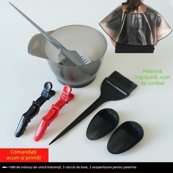 Instrumente de vopsire a părului costum de uz casnic ulei tratament șal mare de vopsire a părului bol pieptene păr produse profesionale perie moale mască de urechi