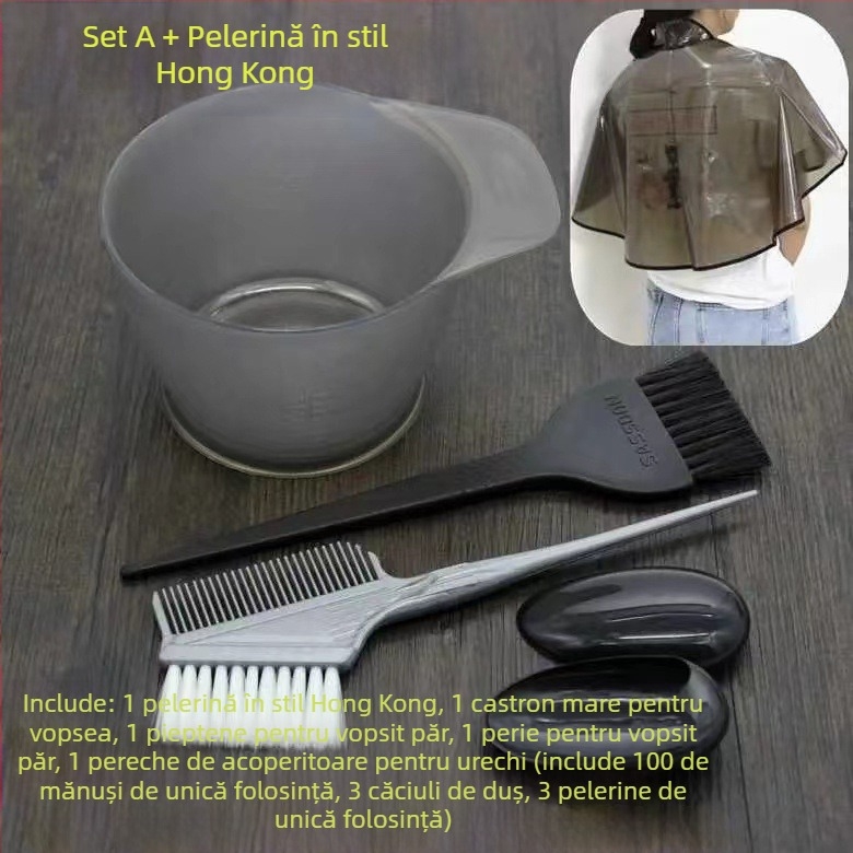 Instrumente de vopsire a părului costum de uz casnic ulei tratament șal mare de vopsire a părului bol pieptene păr produse profesionale perie moale mască de urechi