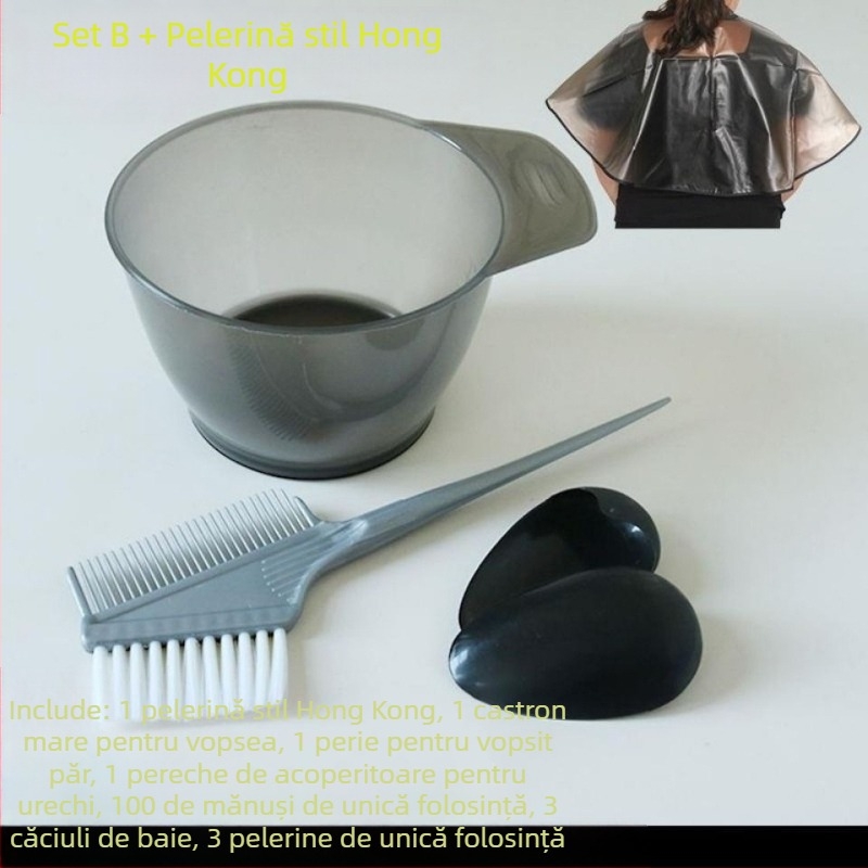 Instrumente de vopsire a părului costum de uz casnic ulei tratament șal mare de vopsire a părului bol pieptene păr produse profesionale perie moale mască de urechi