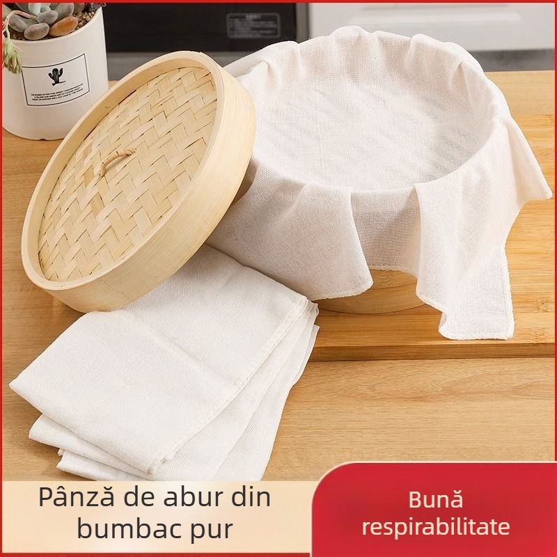 Pânză de bumbac pentru aburitor de orez, tifon pentru aburitor de orez, pânză de bumbac de uz casnic, pânză de nisip antiaderentă, pânză de tofu aburită, pânză de filtru