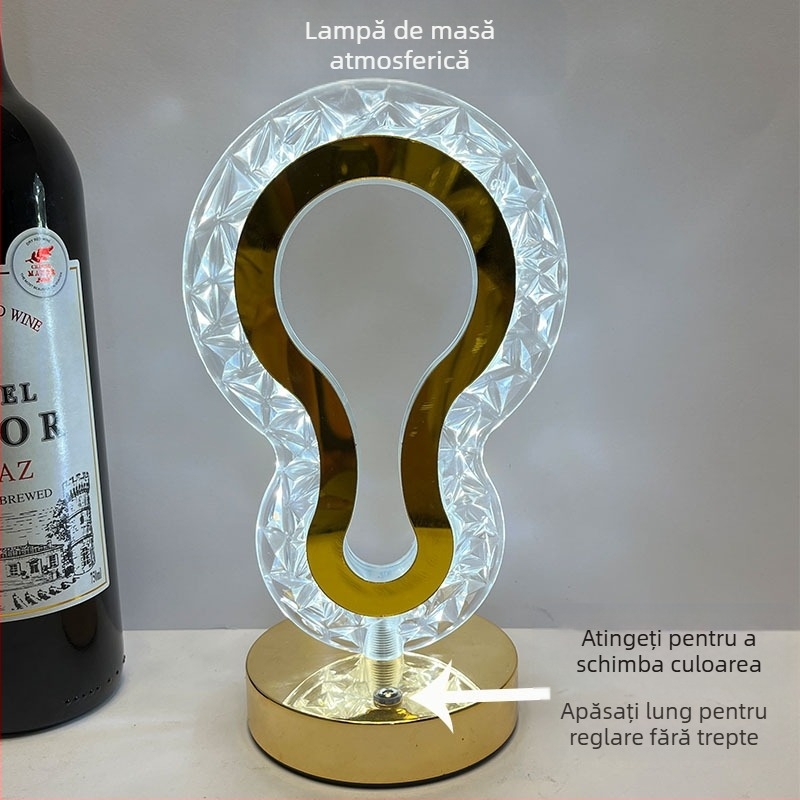 Lumină de noapte cu stele și lună, cadou creativ, tactilă, cu încărcare în trei culori, lumină de atmosferă pentru dormitor, cadou de ziua de naștere, lumină de noapte