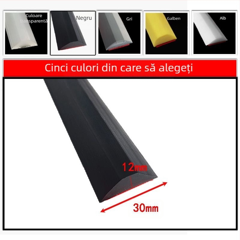 Bandă de reținere a apei din silicon pentru blaturi de chiuvetă, barieră de apă autoadezivă în formă de L pentru spațiul de bucătărie, bandă de reținere a apei din baie, autoadezivă