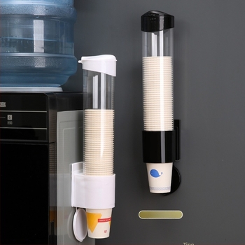 @ Dispenser de apă pentru pahare de unică folosință, fără perforații, pentru restaurant, catering, cu două butoaie, suport pentru pahare de hârtie, rack de depozitare