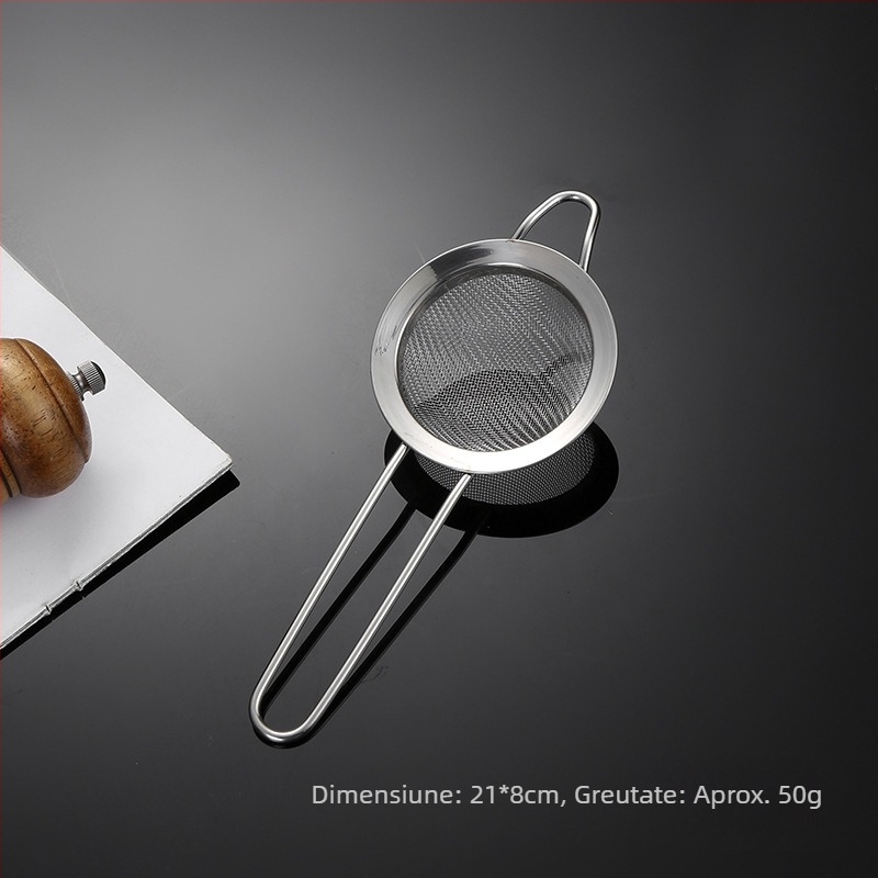 strecurătoare din oțel inoxidabil 304, cu o singură ureche, cu două linii, mare, filtru pentru făină, plasă pentru lapte de soia, grilă pentru reziduuri de ulei de bucătărie