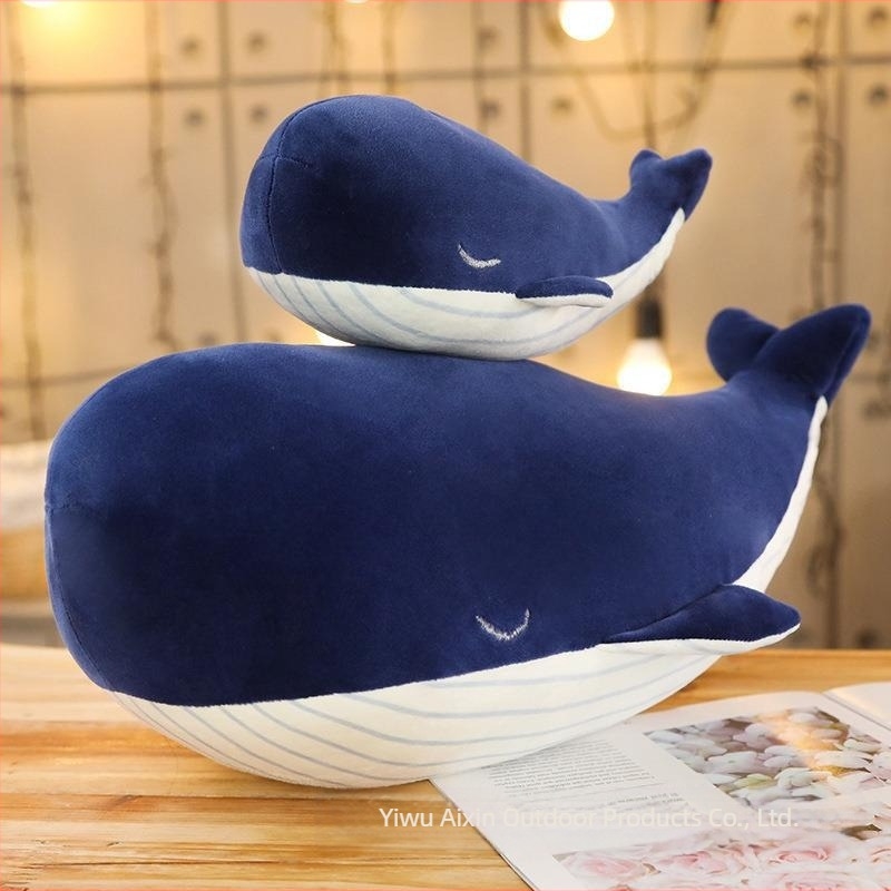 Balenă păpușă piele Shell pernă jucărie de pluș neumplută delfin păpușă drăguț pernă cadou de ziua copiilor