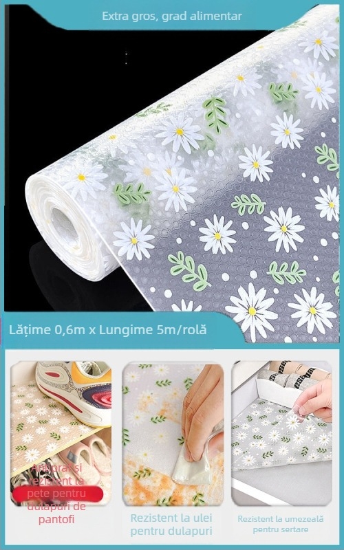 Hârtie pentru sertar de bucătărie, pernă interioară pentru dulap, impermeabilă, rezistentă la ulei, autocolante pentru dulap cu pantofi, rezistentă la praf, dulap, hârtie rezistentă la umiditate