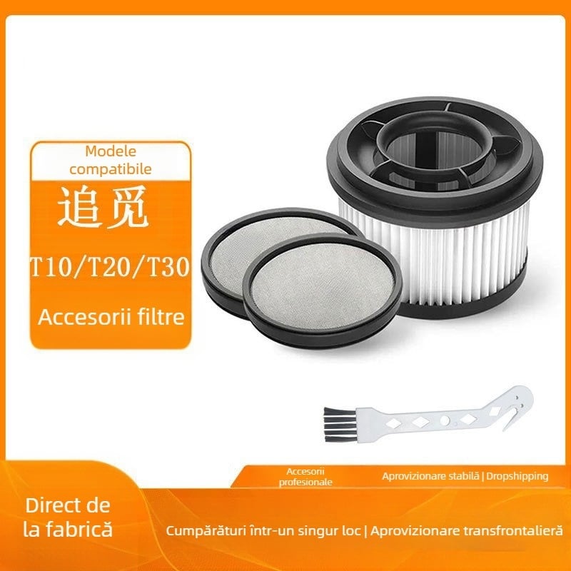 Potrivit pentru aspiratorul wireless portabil Dreame de uz casnic T10 T20 T30, filtru eficient, ecran frontal cu filtru