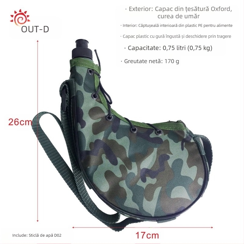 Sporturi în aer liber camuflaj ceainic talie ceainic Backhanging portabil Desert ceainic antrenament militar tactic ceainic