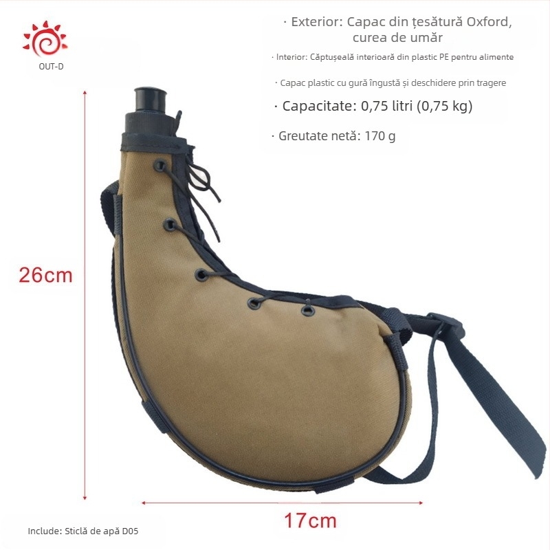 Sporturi în aer liber camuflaj ceainic talie ceainic Backhanging portabil Desert ceainic antrenament militar tactic ceainic