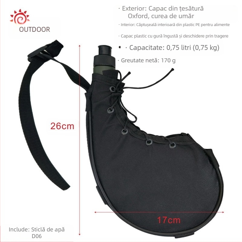 Sporturi în aer liber camuflaj ceainic talie ceainic Backhanging portabil Desert ceainic antrenament militar tactic ceainic