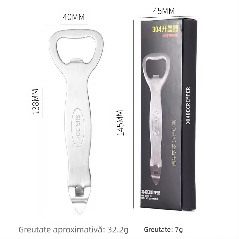 Deschizător de sticle 304, deschizător de sticle de vin, set de vin, bere, multifuncțional, de uz casnic, european, deschizător de sticle orale pentru lichide, pârghie